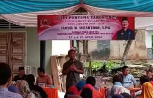 Reses, Anggota DPRD Lamsel Samsul Tampung Aspirasi Masyarakat Desa Sidosari