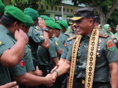 Danrem 043/Gatam Brigjen TNI Haryantana Kunjungi Kodim 0426 Tulang Bawang