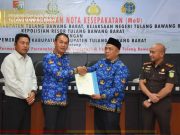 Tuntaskan Masalah Tanah Eks Transmigrasi dan Perangi Mafia Tanah, Pemkab Tubaba, BPN, Kejaksaan, dan Polres Bersinergi Teken MoU