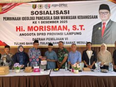 Anggota DPRD Komisi II Provinsi Lampung H. Morisman, ST Membuka Sosialisasi PIP-WK ke-1