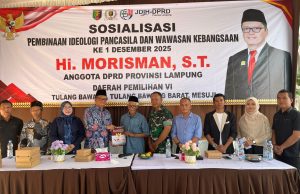 Anggota DPRD Komisi II Provinsi Lampung H. Morisman, ST Membuka Sosialisasi PIP-WK ke-1