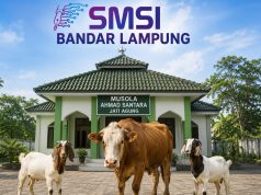 Iduladha 1447 H, SMSI Bandar Lampung Salurkan 1 Sapi dan 2 Kambing untuk Anggota dan Warga