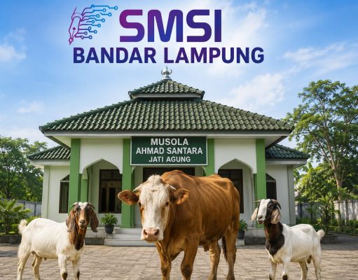 Iduladha 1447 H, SMSI Bandar Lampung Salurkan 1 Sapi dan 2 Kambing untuk Anggota dan Warga