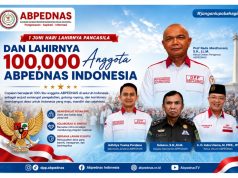ABPEDNAS Cetak Sejarah, Raih 100 Ribu Anggota Bertepatan Hari Lahir Pancasila 2026