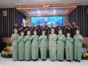Dandim 0426 Didampingi, Ketua Persit KCK Cabang XLIX Hadiri Penyerahan Jabatan dan Pelepasan Kasiren Korem 043/ Gatam