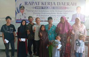 SMSI Tulang Bawang Gelar Jum’at Berkah ke-106, Santuni 4 Anak Yatim Piatu