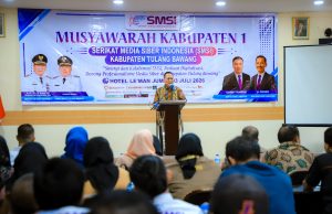 Buka Muskab 1 SMSI Tulang Bawang, Bupati Qudrotul Ikhwan: Media Mitra Strategis Penyampaian Informasi