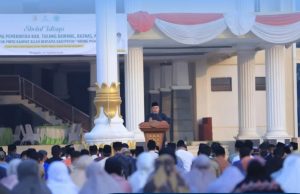 Hadapi Kemarau Panjang, Pemkab dan Masyarakat Tulang Bawang Gelar Sholat Istisqo