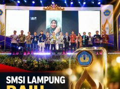 SMSI Lampung Raih Anugerah Unila Be Strong 2026 dari Rektor Unila