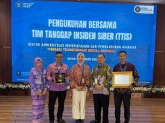 Pemkab Tubaba Ikuti Pengukuhan Bersama Tim Tanggap Insiden Siber oleh BSSN